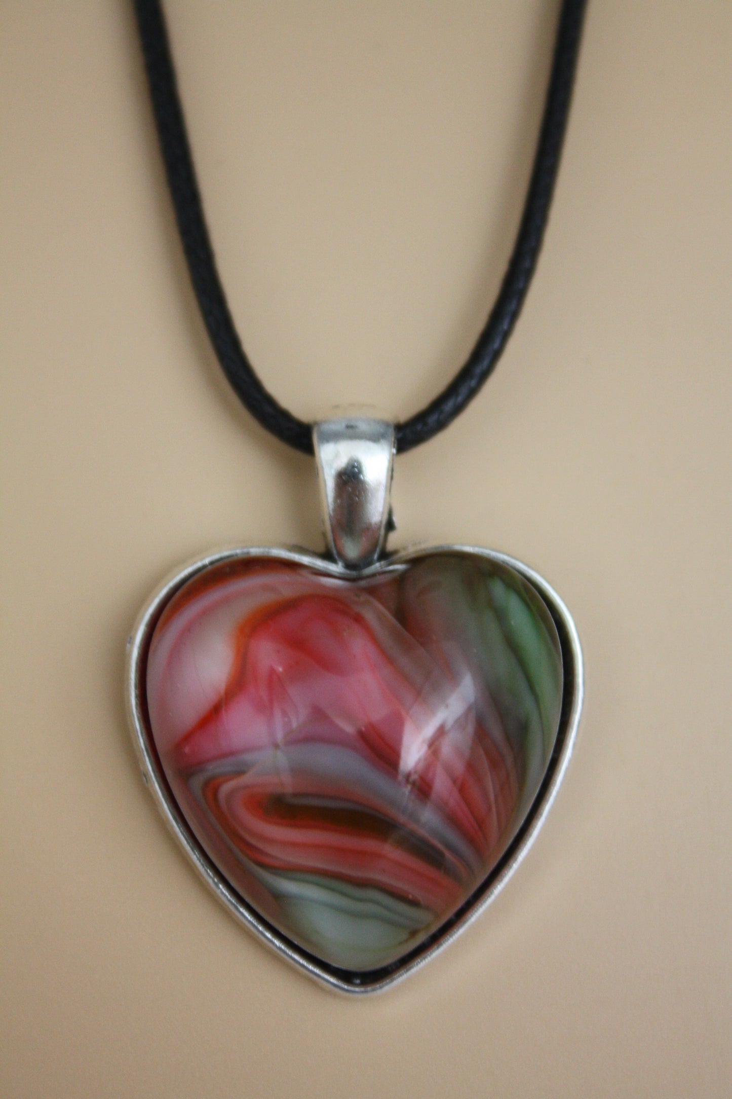 Coral Heart Evarista Pendant