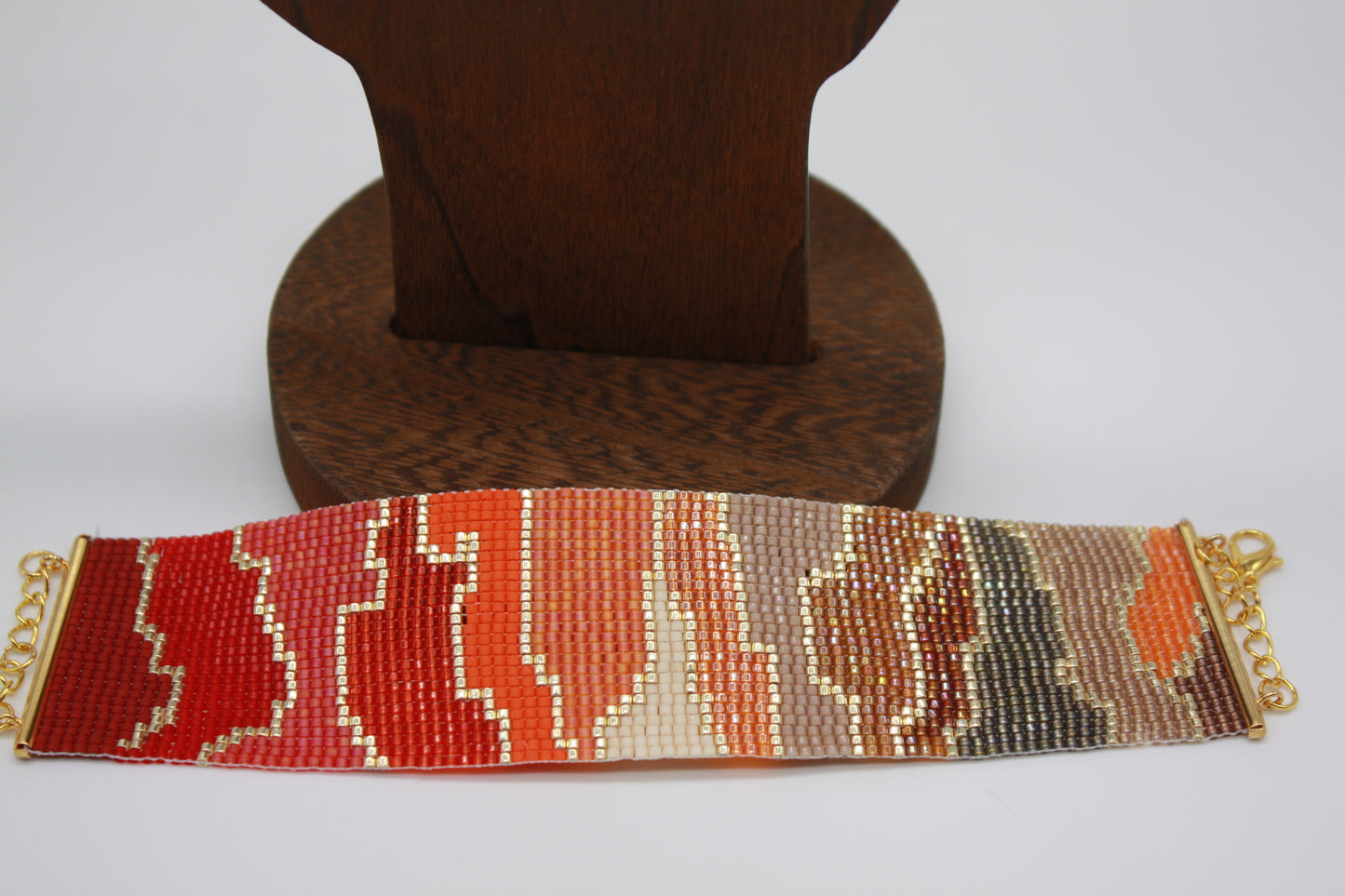 Ruby Sunset Cuff Bracelet