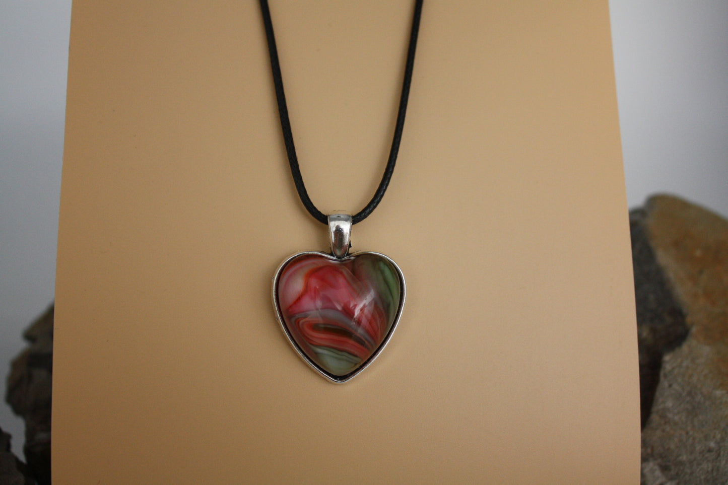 Coral Heart Evarista Pendant
