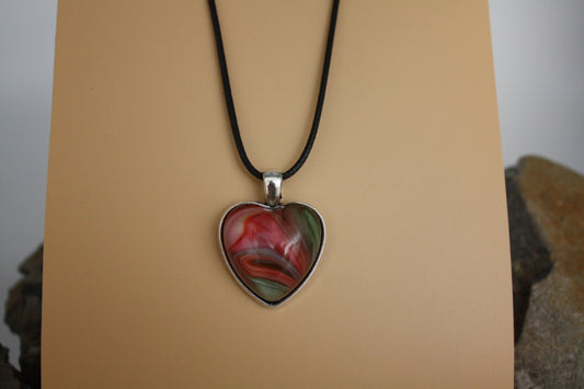 Coral Heart Evarista Pendant