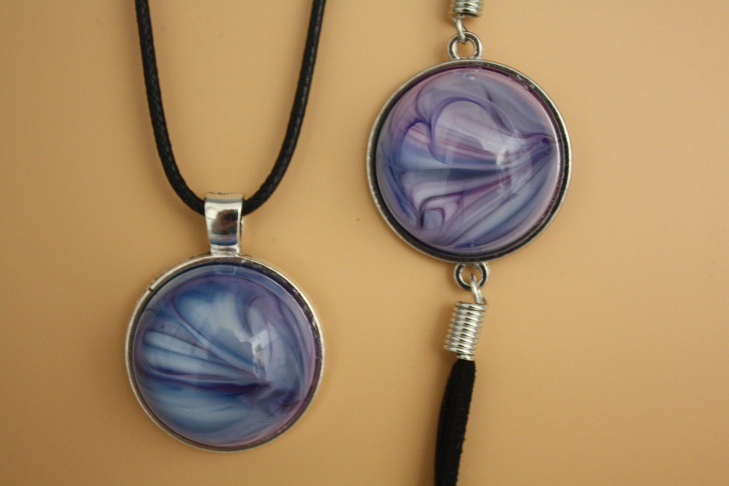 Cloudy Skies Necklace and Bracelet Set