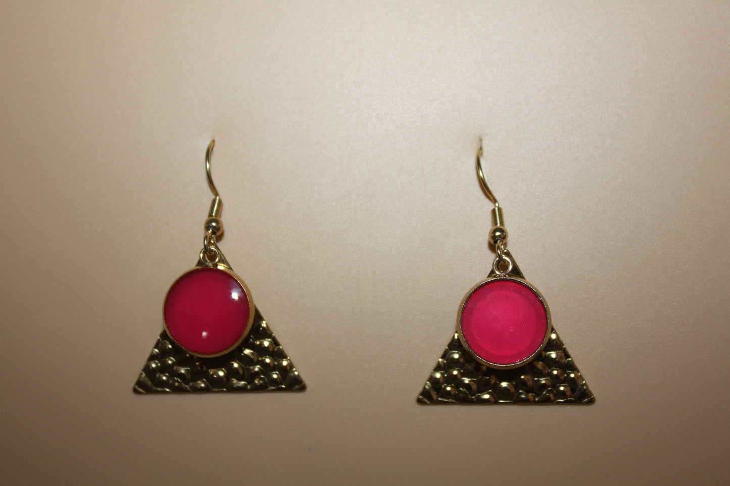 Mirage Earrings Crimson Pyramids