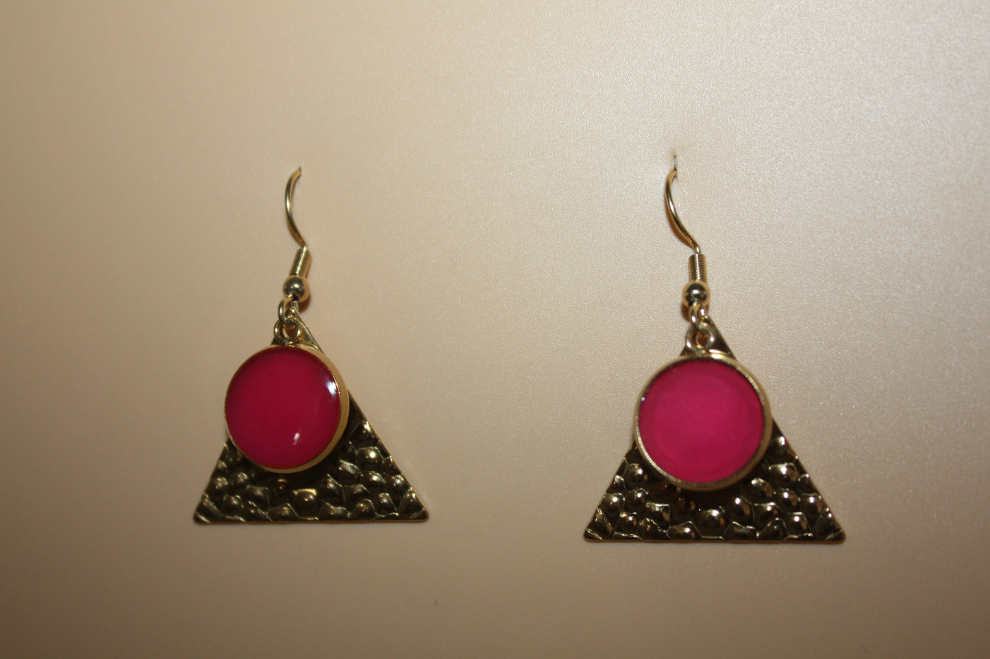 Mirage Earrings Crimson Pyramids
