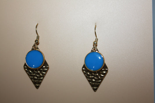 Mirage Earrings Sky Blue Diamond