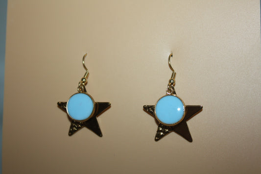 Mirage Earrings Baby Blue Stars