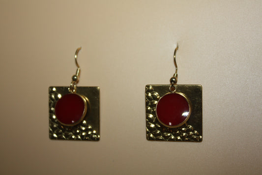 Mirage Earrings Crimson Square